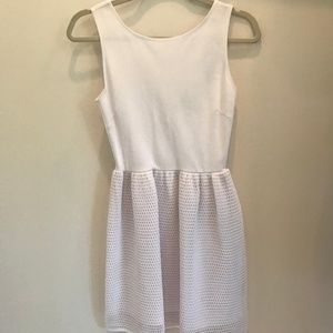 Aqua White Dress with Netting Size S NWT